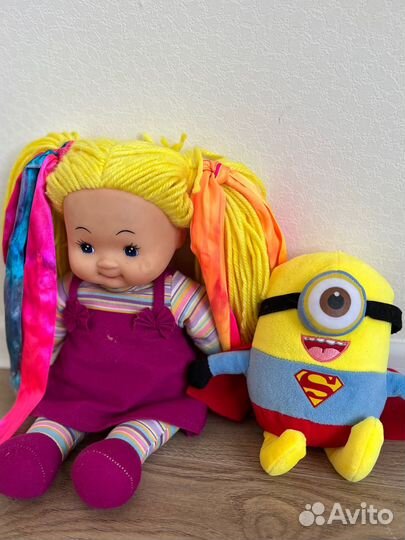 Кукла СССР и мягкая игрушка