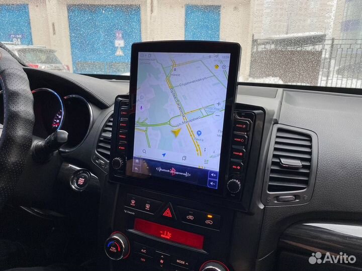 Android магнитола Sorento XM 2009-12, стиль Tesla