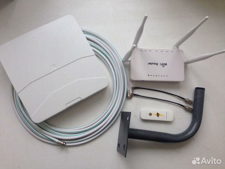 Комплект модем + роутер.+ Антена Интернет 4G