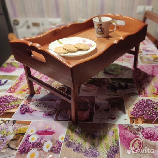 Столик поднос на раскладных ножках