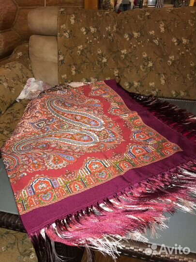 Павлопосадский платок шерсть