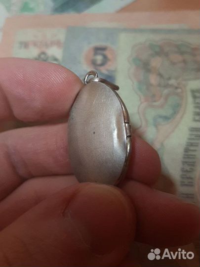 Локет кулон подвеска серебро 84 проба