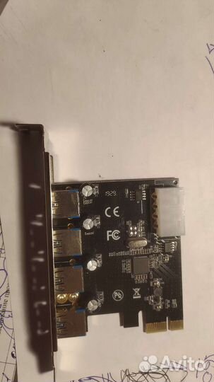 Платы расширения 4*USB 3.0 VL805, pci-e