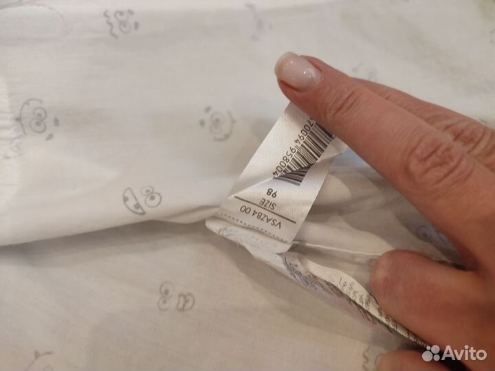 Рубашка на утренник с бабочкой 98