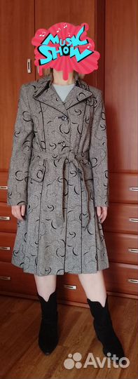 Пальто женское демисезонное 48 50 шерстяное