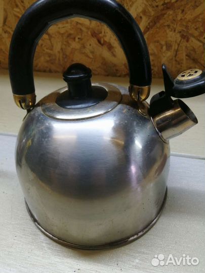 Чайник со свистком, кастрюля нерж