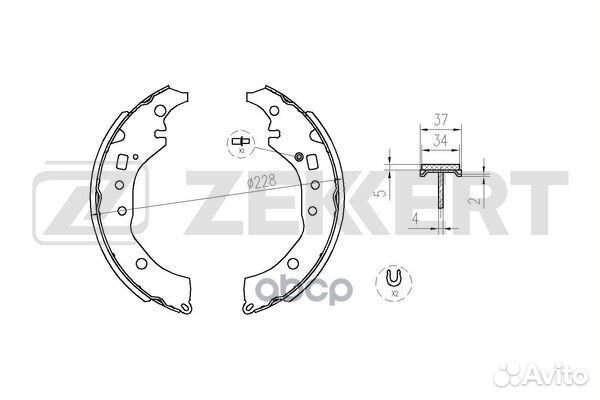 Колодки торм. бараб. задн. Toyota Allion (T26