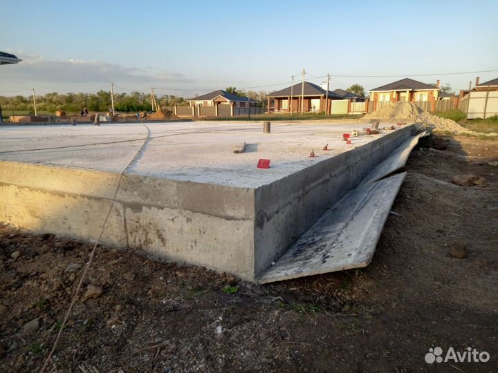 Фундамент бетонные работы