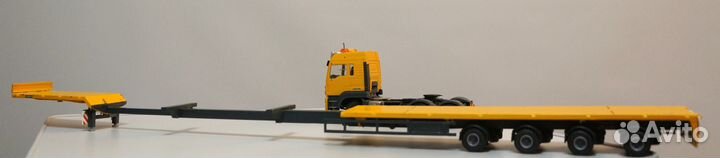 1/50 полуприцеп низкорамник Liebherr трал длиномер