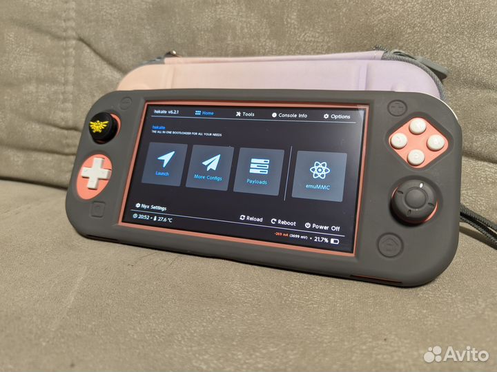 Nintendo switch lite, прошитая 128gb + много игр