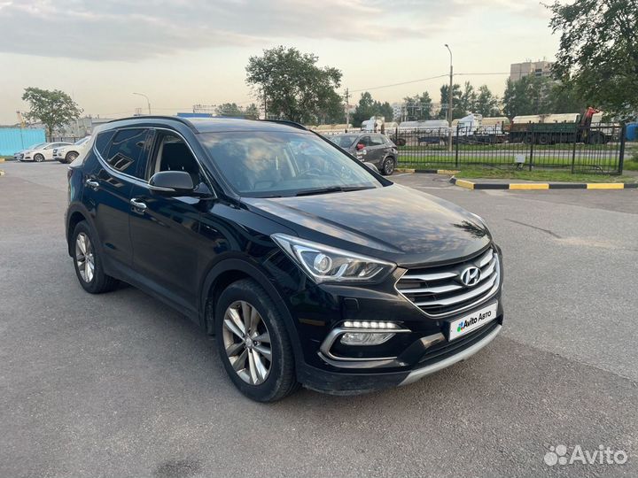 Hyundai Santa Fe 2.2 AT, 2017, 82 189 км