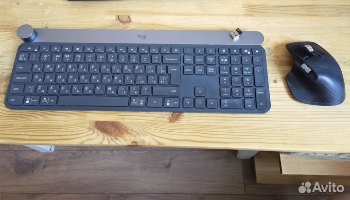 Беспроводная клавиатура и мышь logitech