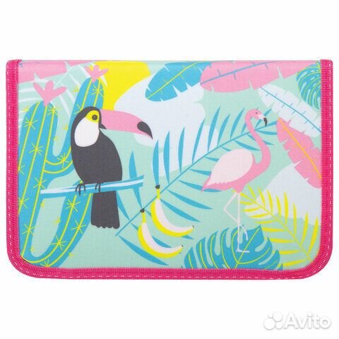 Пенал пифагор, 1 отделение, 1 откидная планка, тка