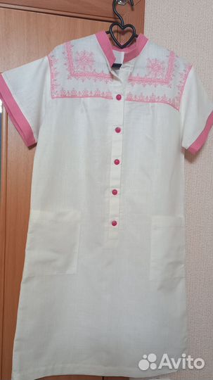 Платье женское натуральный лён 46-48размер