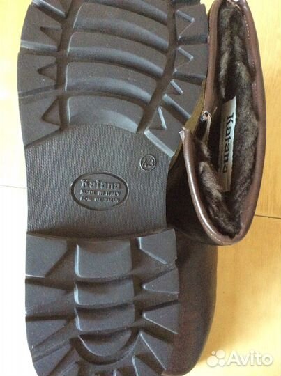 Полусапожки зимние мужские, кожаные, 42 р-р, новые