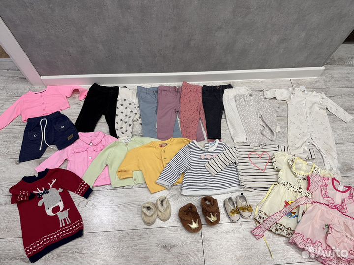 Вещи пакетом на девочку 62-80