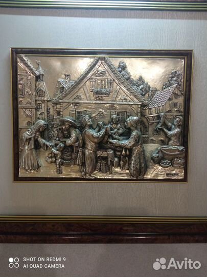 Картина-гравюра из серебра