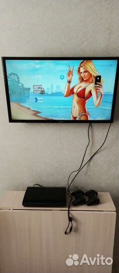 Игровая приставка ps3 super slim прошитая