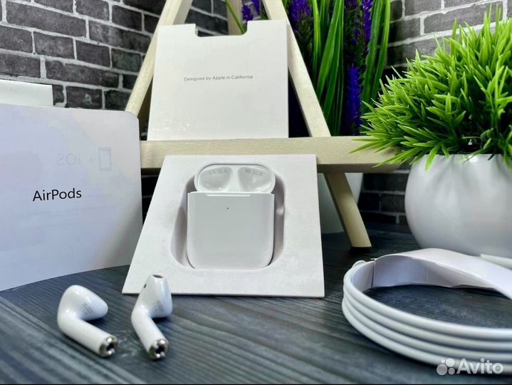 Apple AirPods 2 (гарантия + чехол)