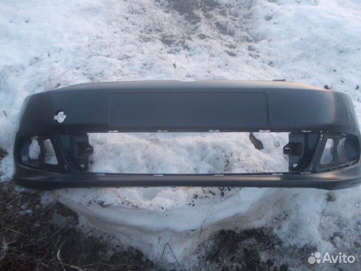 Бампер передний для поло седан с 2010 года под птф