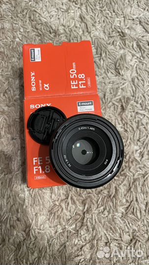 Объектив Sony FE 50mm f1.8 (SEL50F18F) для A7