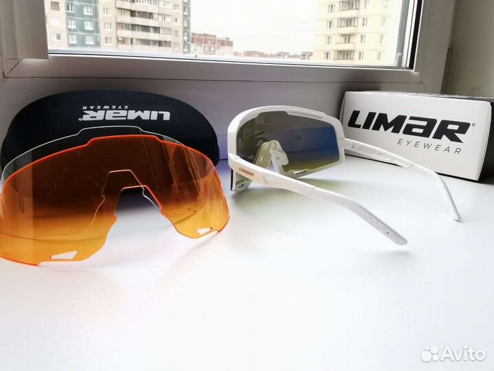 Велоочки Limar Caos white red