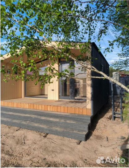 Каркасный дачный дом с доставкой 75 м кв, арт. гс-2204