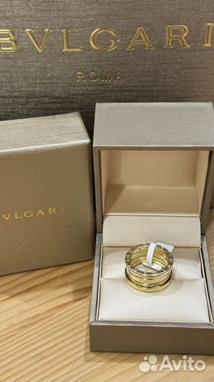 Золотое кольцо bvlgari zero