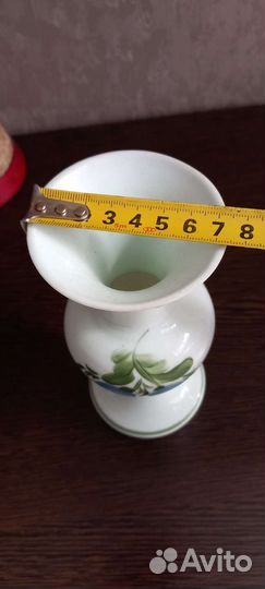 Ваза для цветов СССР молочное стекло