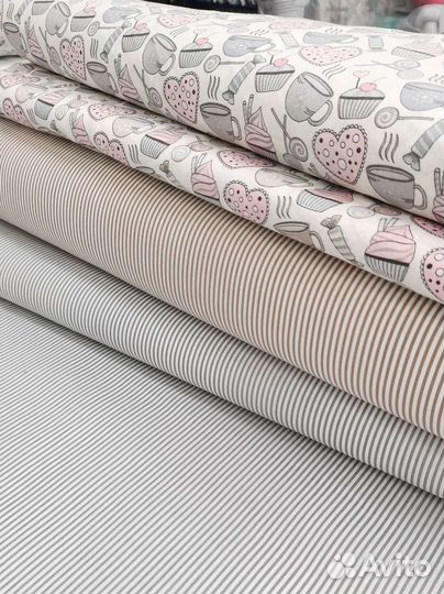 Бязь ширина 150см ткань на Отрез хлопок пэчворк