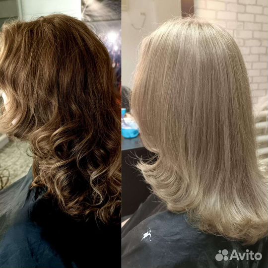 Окрашивание волос блонд