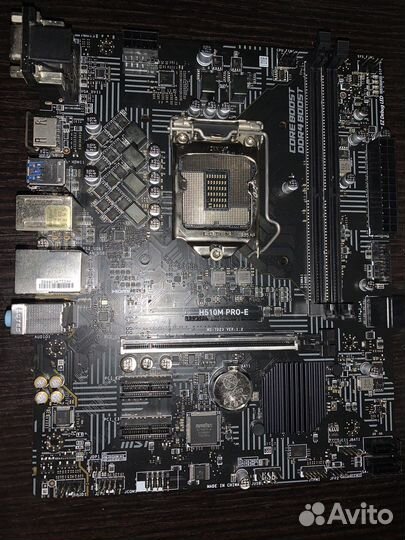 Материнская плата msi h510m e pro