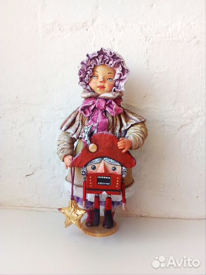 Ватная елочная игрушка 