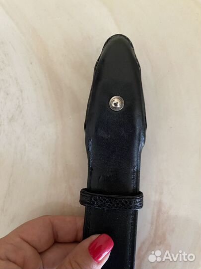 Ремень мужской натуральная крокодиловая кожа новый