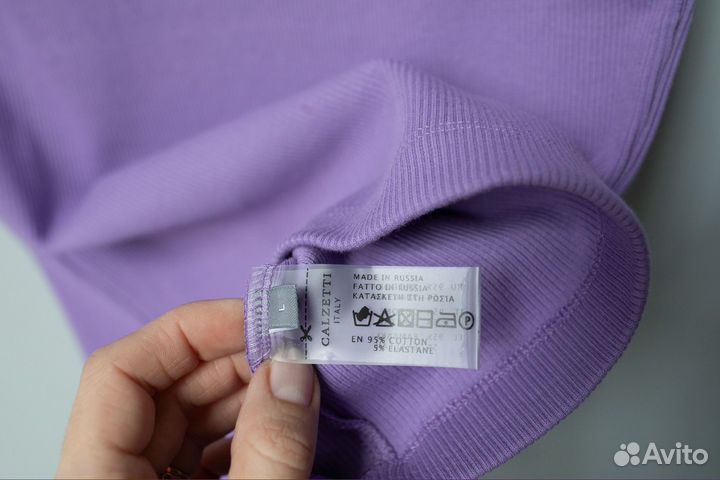 Майка плотная в рубчик L 48