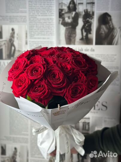 Розы красные эквадор