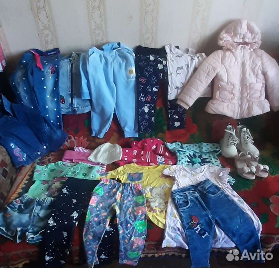 Детские вещи пакетом для девочек,3-4 лет