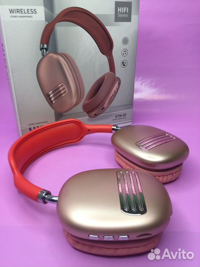 Беспроводные наушники Led подсветка шумоподавление