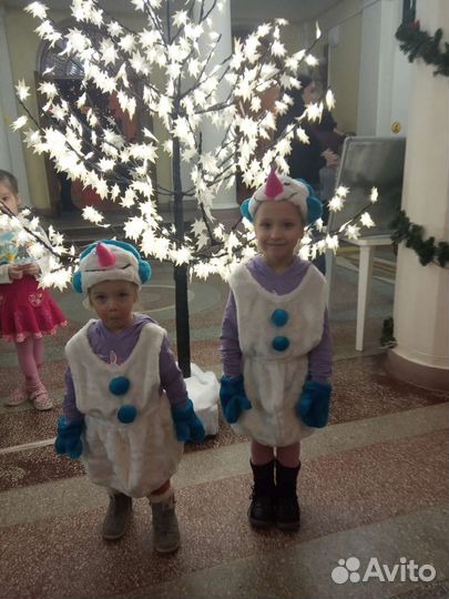 Костюм снеговик, лисенок, белочка, петрушки, петух