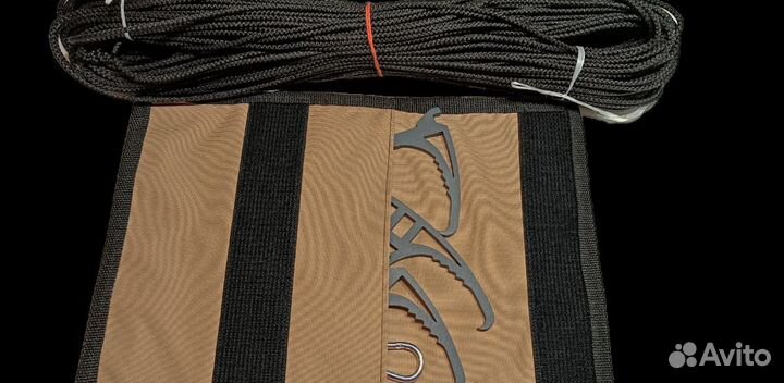 Кошка крюк стальная 5мм (сумка, карабин,шнур)