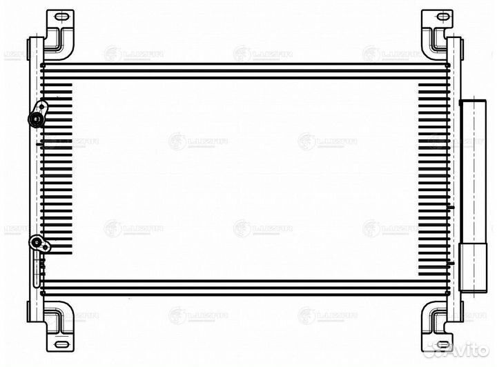 Радиатор кондиционера УАЗ Патриот с ресивером