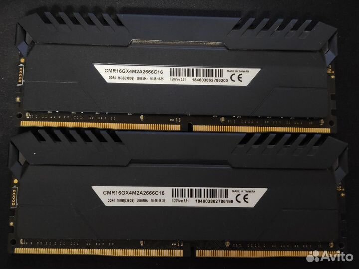 Corsair RGB DDR4 16Gb(2x8Gb)