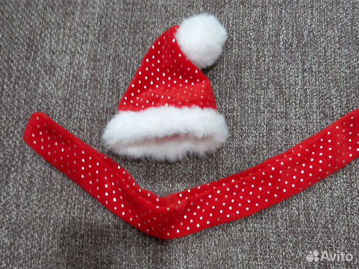 Мини Новогодняя шапка и шарф