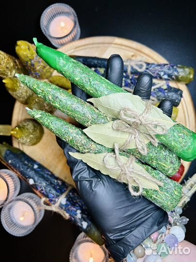 Свечи восковые ручной работы