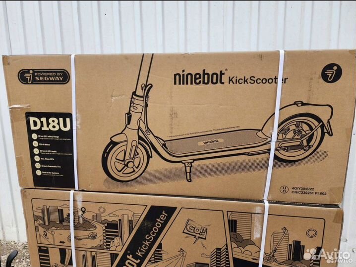 Электросамокат новый ninebot kickscooter d18u