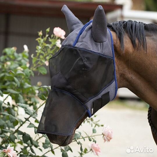 Антимоскитная маска для лошади