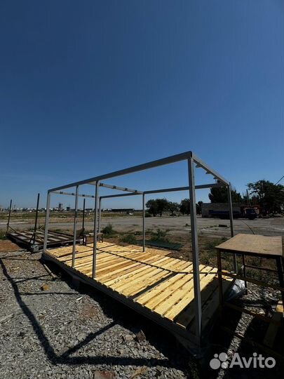 Готовые каркасы бытовок 6/2.4