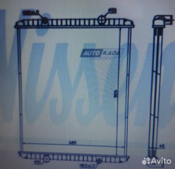 Радиатор RVI Premium 210-340HP 1996\4 nissens Б\У