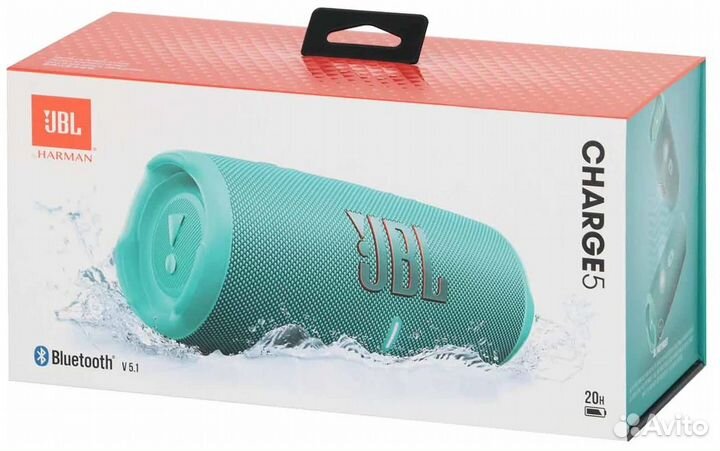 Портативная акустика JBL Charge 5 Мятная