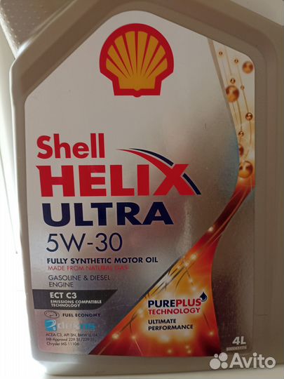 Масло Shell helix ultra 1.6 л